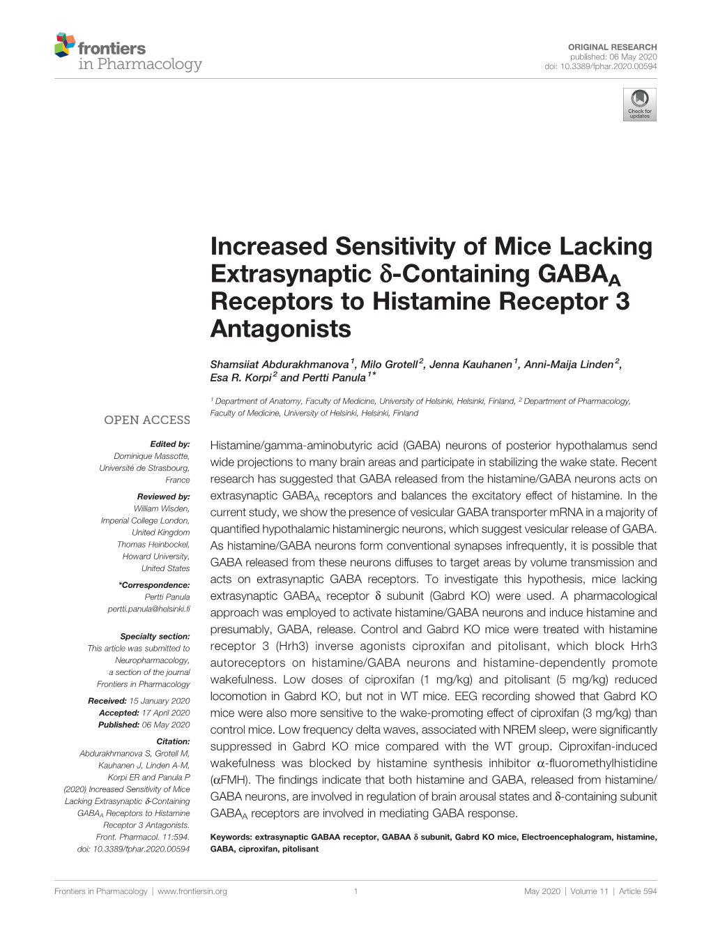 Containing GABAA Receptors to Histamine Receptor 3 Antagonists