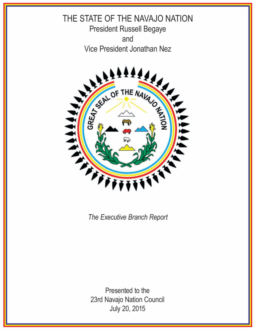 2015 Summer Session State of the Navajo