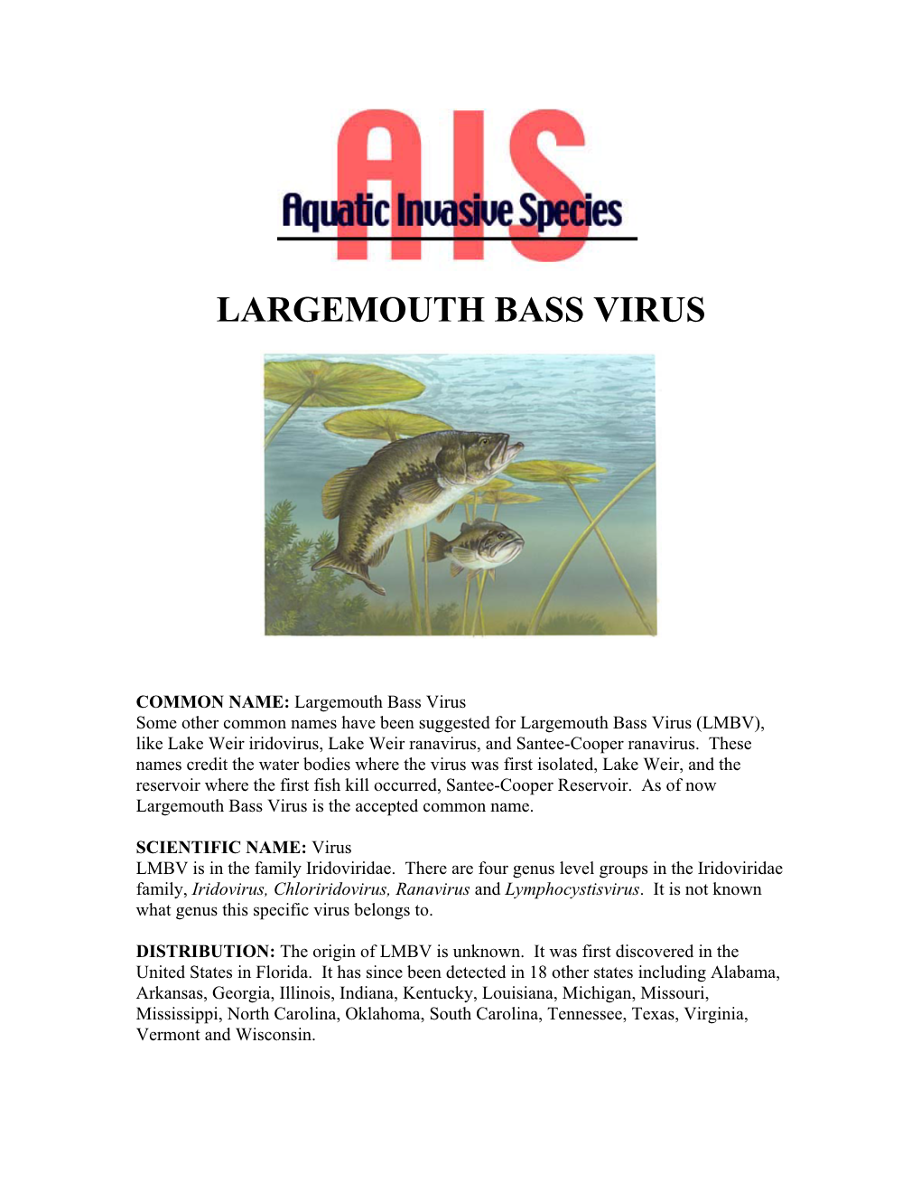 Largemouth Bass Virus