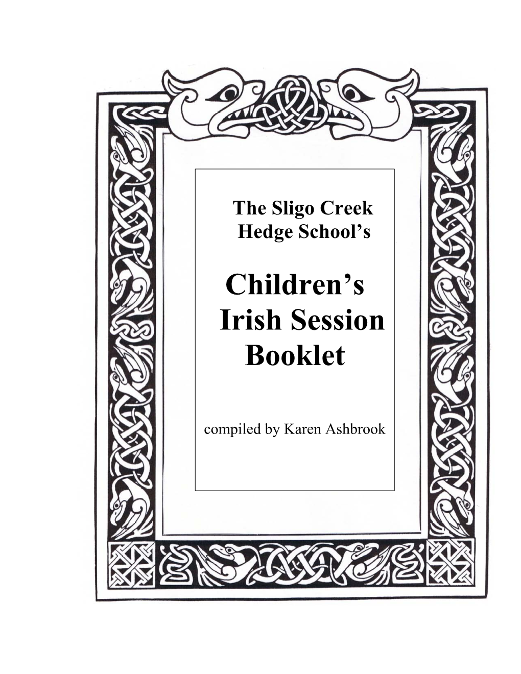 Children's Irish Session Booklet