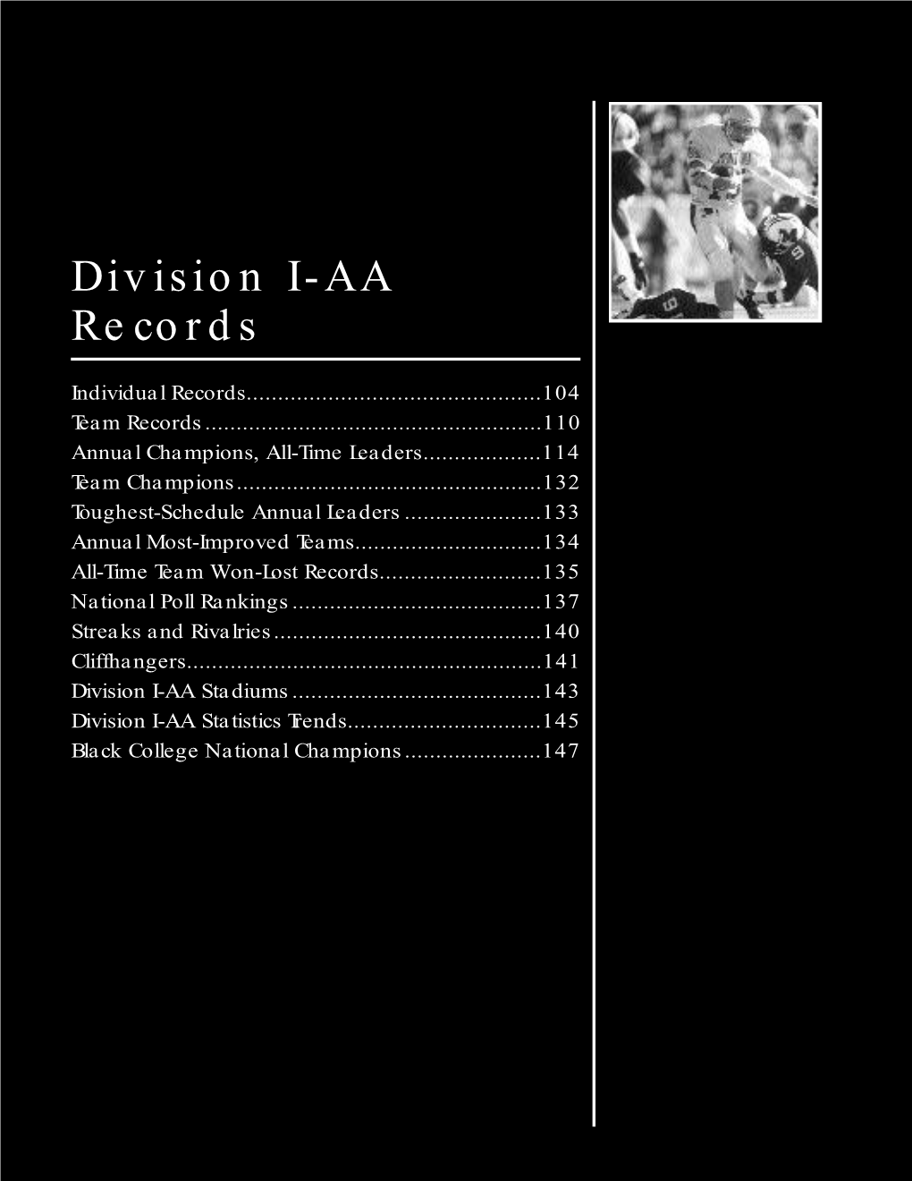 Division IA Football Records