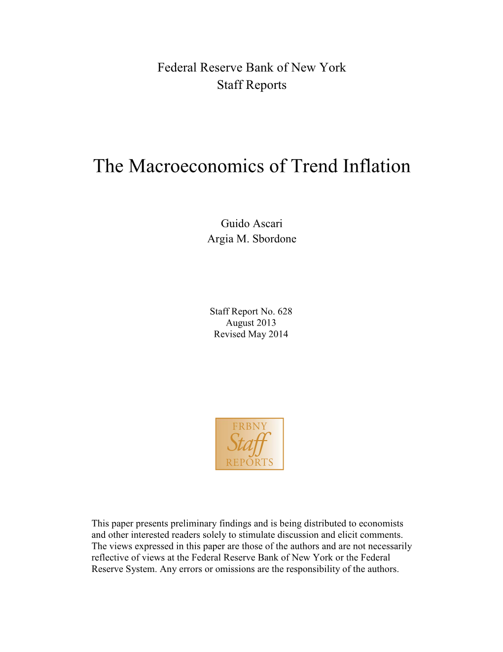 The Macroeconomics of Trend Inflation