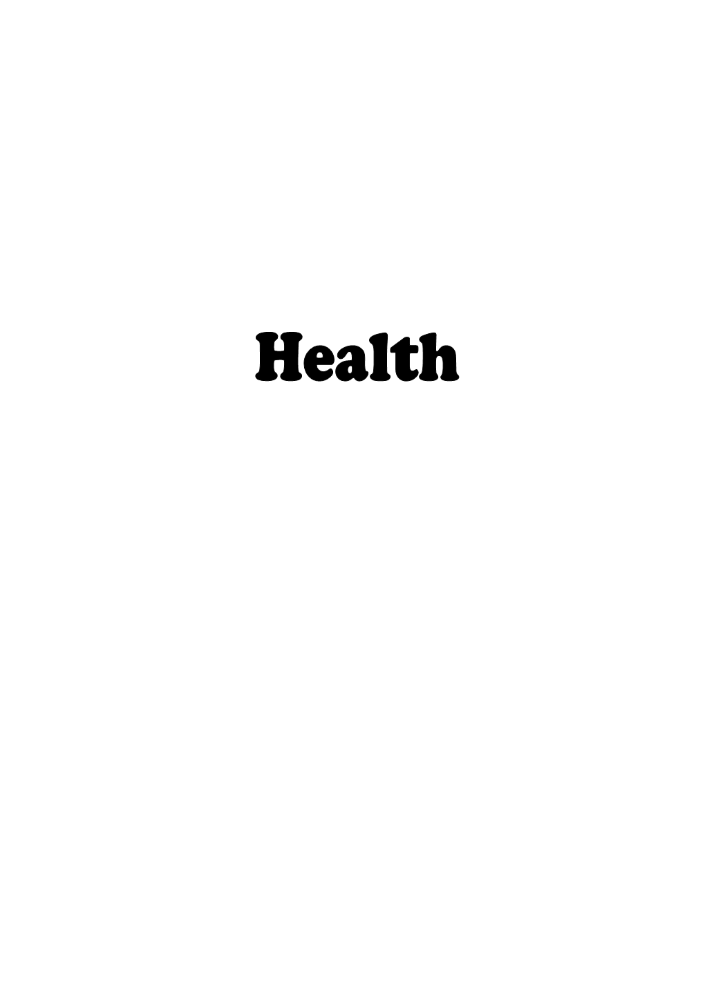 Health Services – 2021