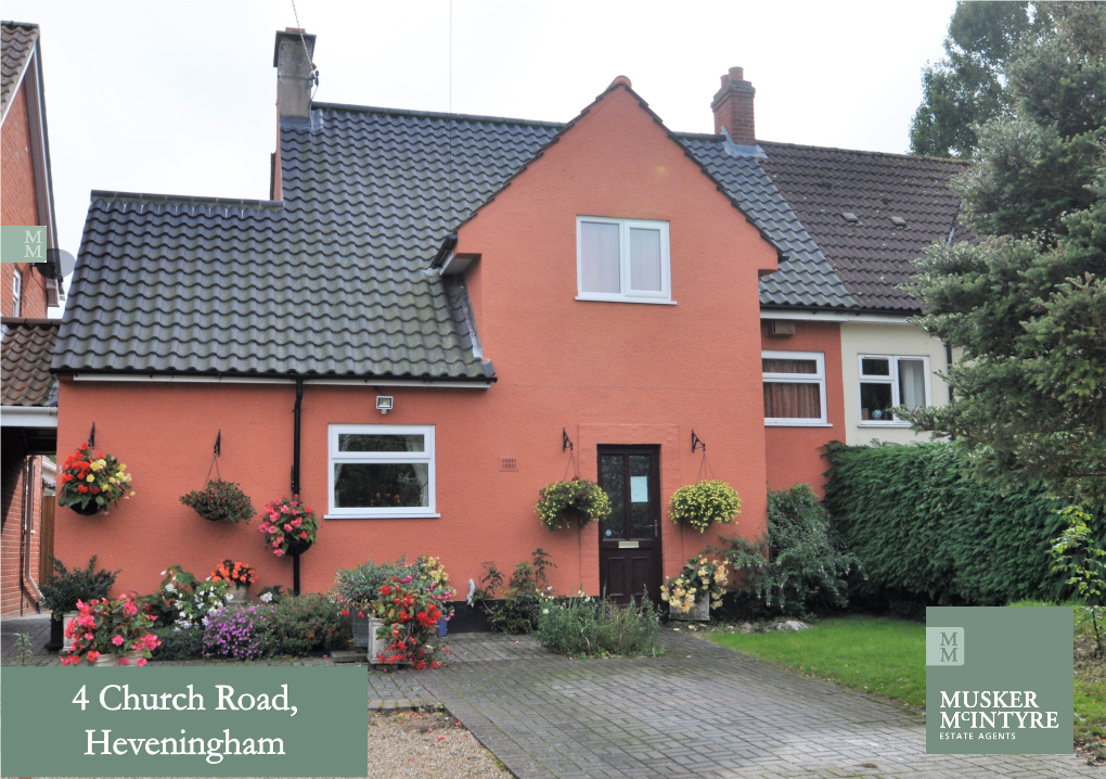 4 Church Road, Heveningham a Linked Semi-Detached House with Three Bedrooms, Large Garden and Plenty of Driveway Parking