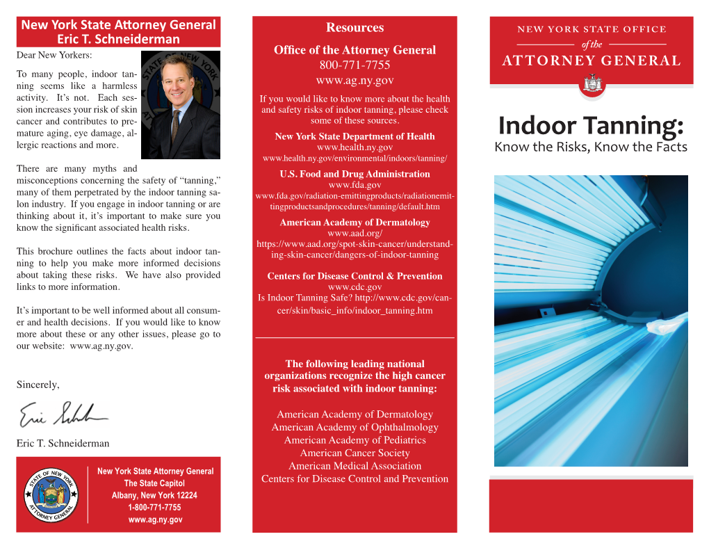 Indoor Tanning Brochure