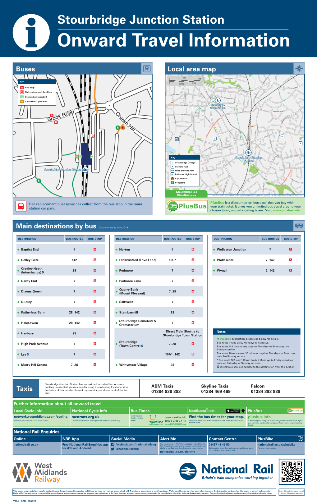 Stourbridge Junction Station I Onward Travel Information Buses Local Area Map