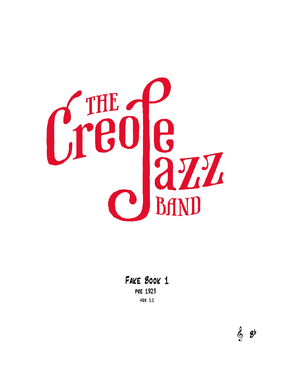 Creole Jazz Band Song Book