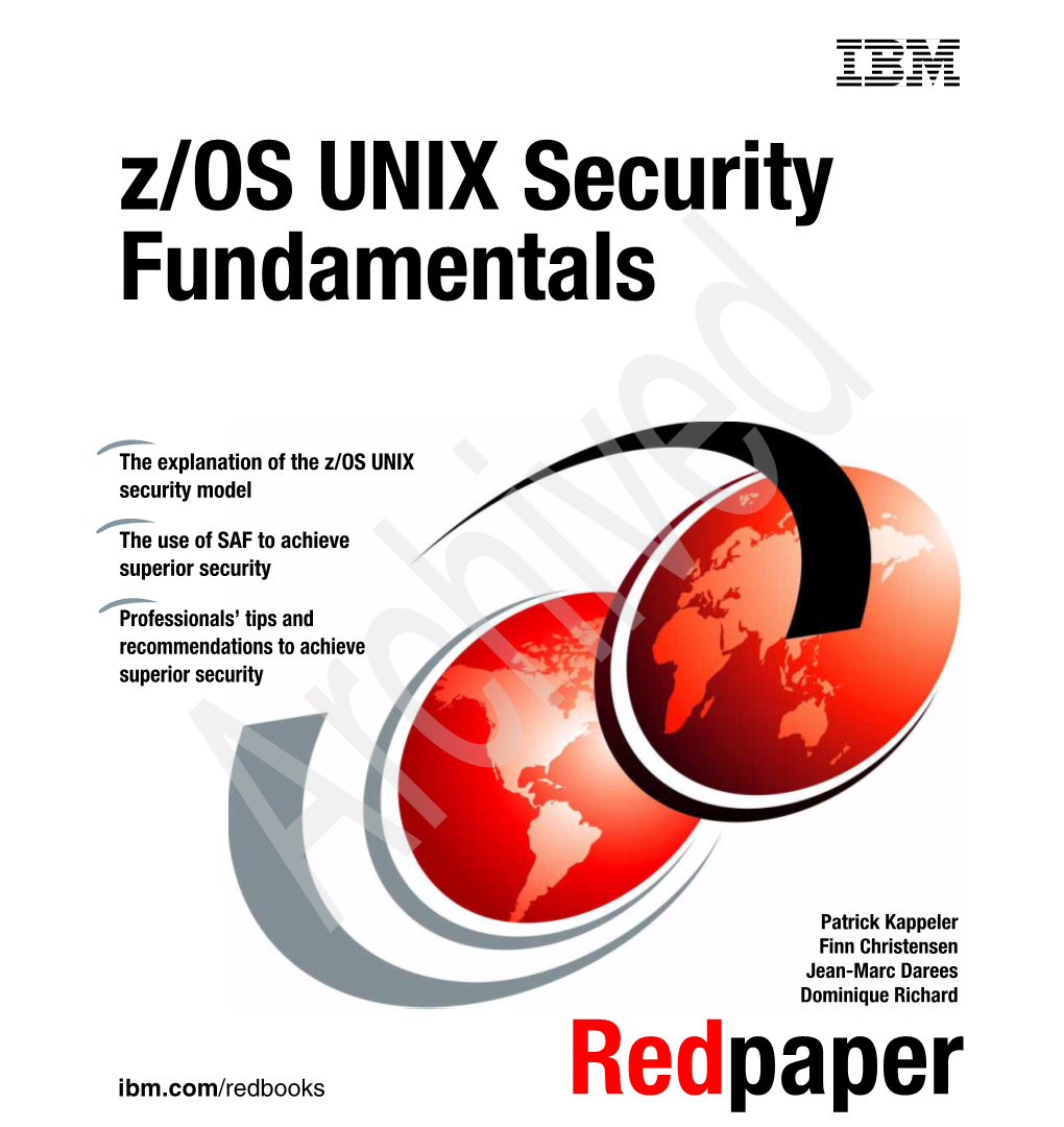 Z/OS UNIX Security Fundamentals