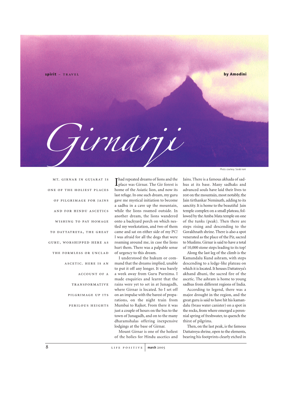 Mt. Girnar in Gujarat Is One of the Holiest Places of Pilgrimage for Jains