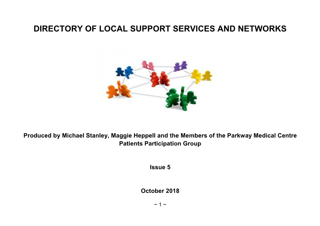 Directory of Local Support Services and Networks