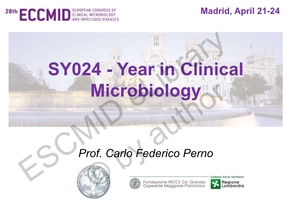 Year in Clinical Microbiology