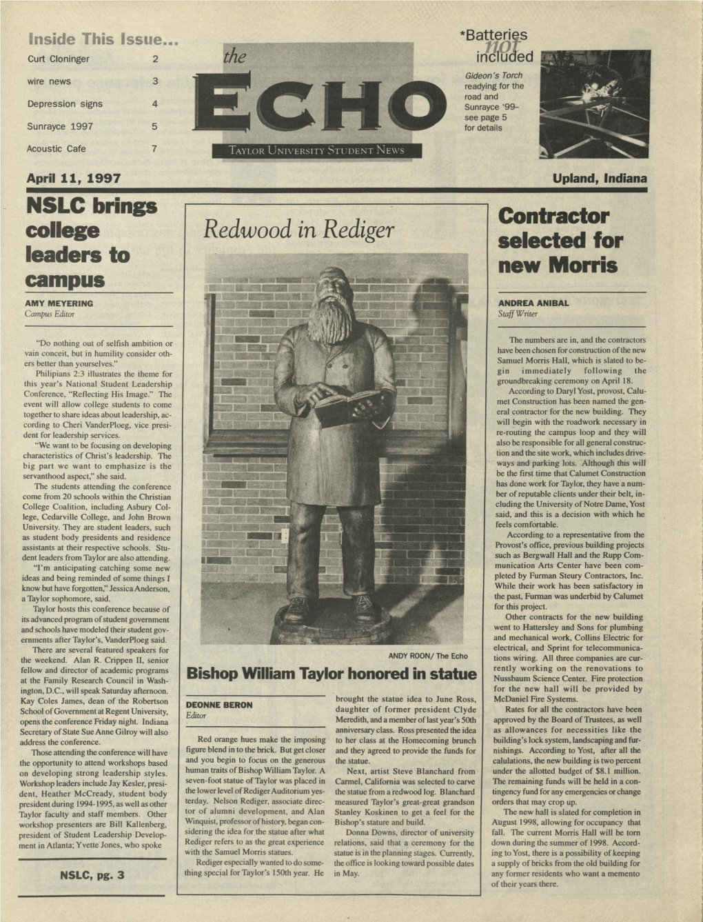 The Echo: April 11, 1997