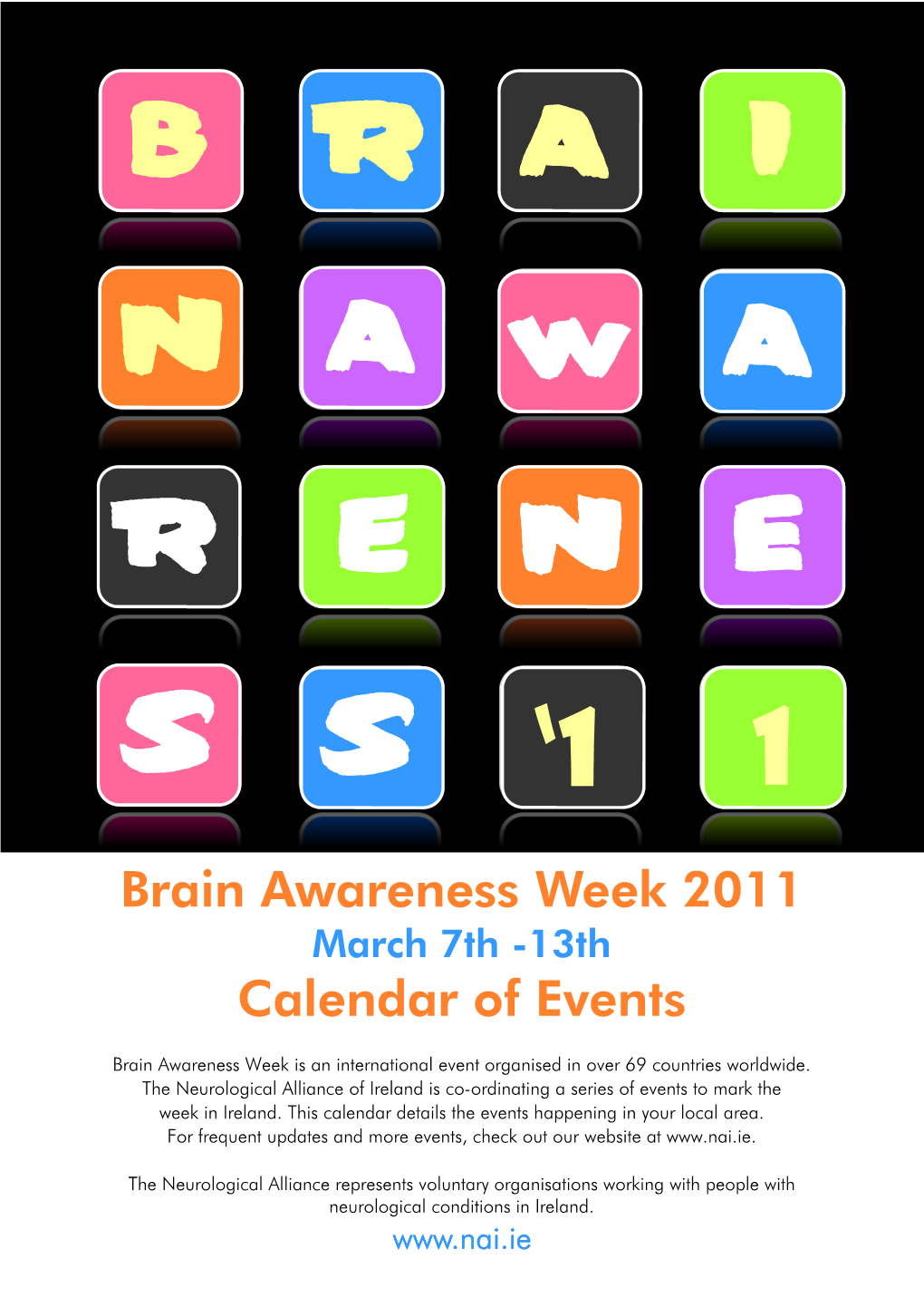 Brain Awareness Week 2011 March 7Th -13Th Calendar of Events