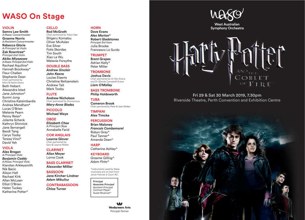 2019 Harry Potter and the Goblet of Fire™ in Concert