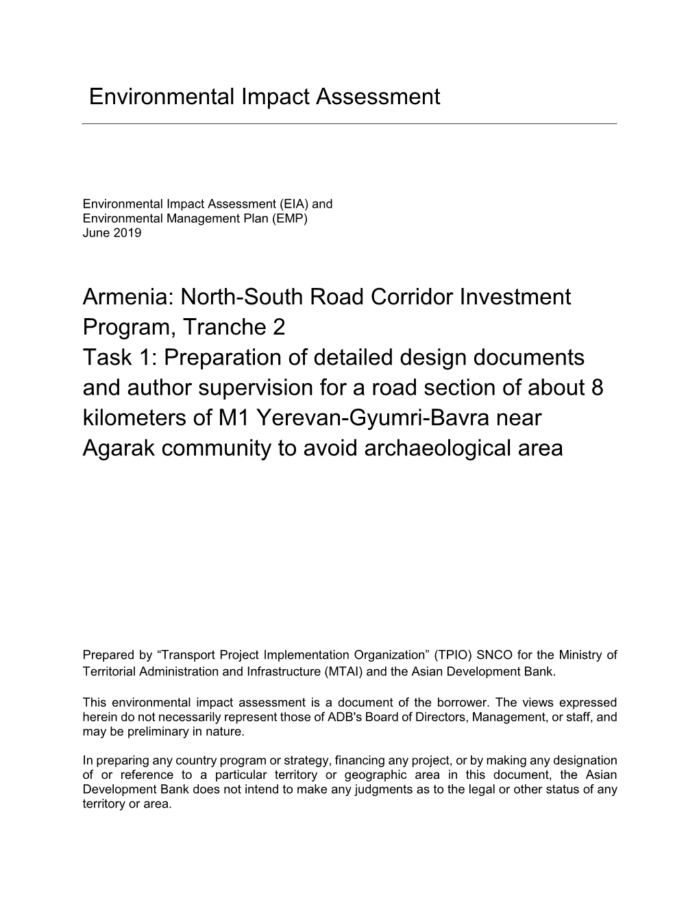 North-South Road Corridor Investment Program