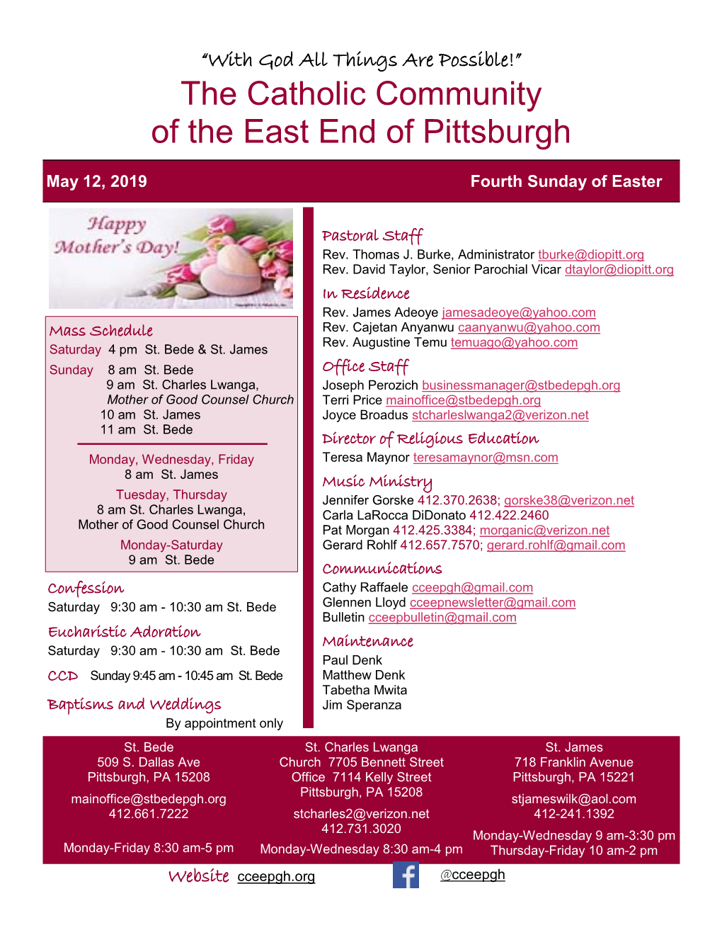 The Catholic Community of the East End of Pittsburgh