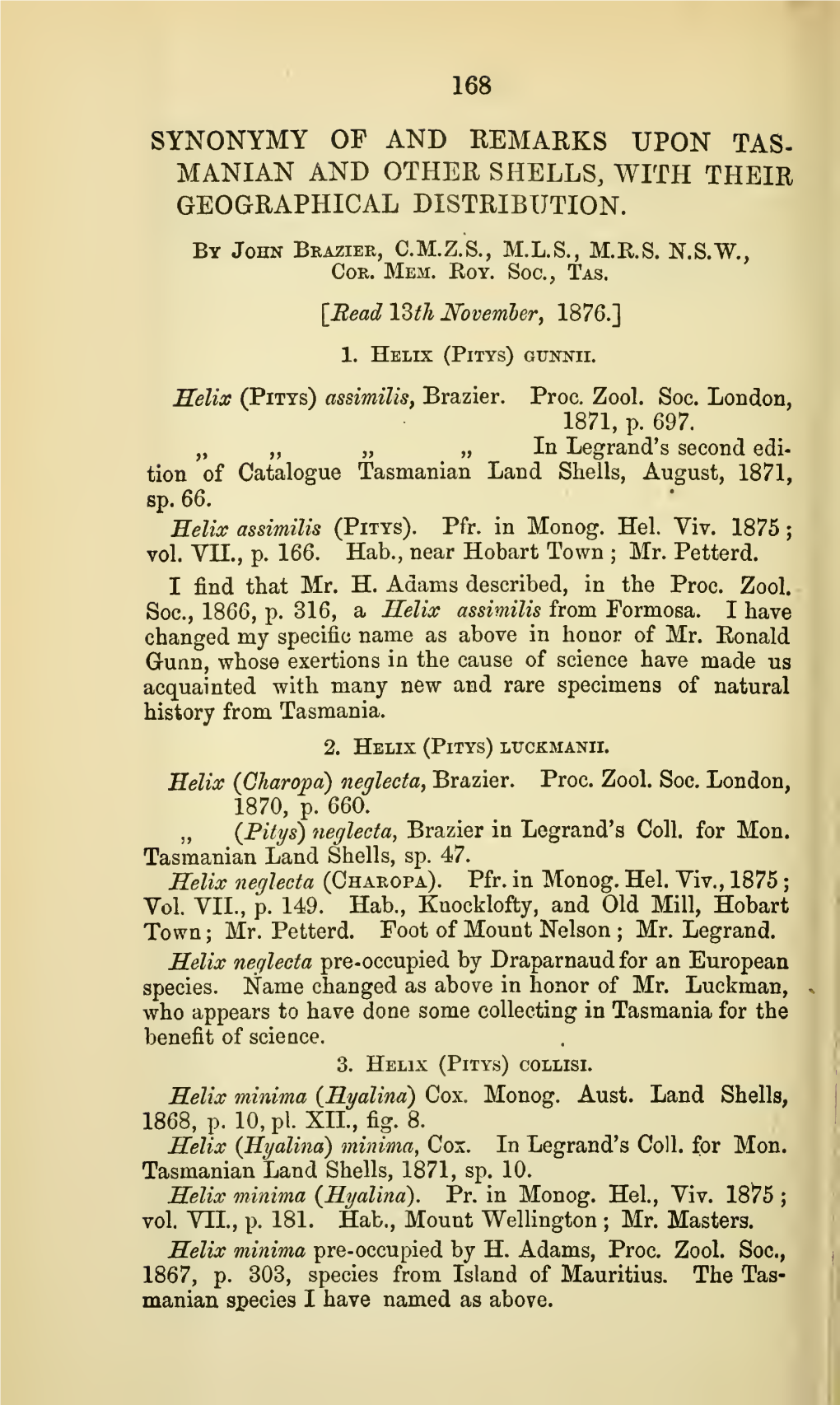 Papers and Proceedings of the Royal Society of Tasmania