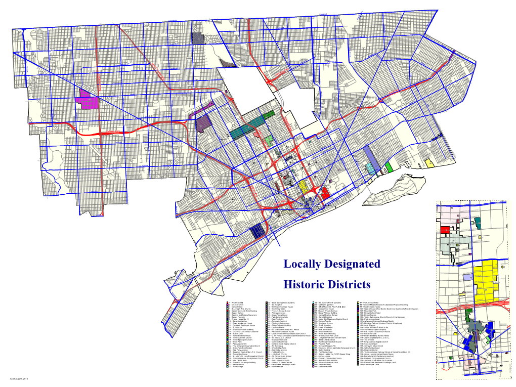 City of Detroit Historic District Map.Pdf