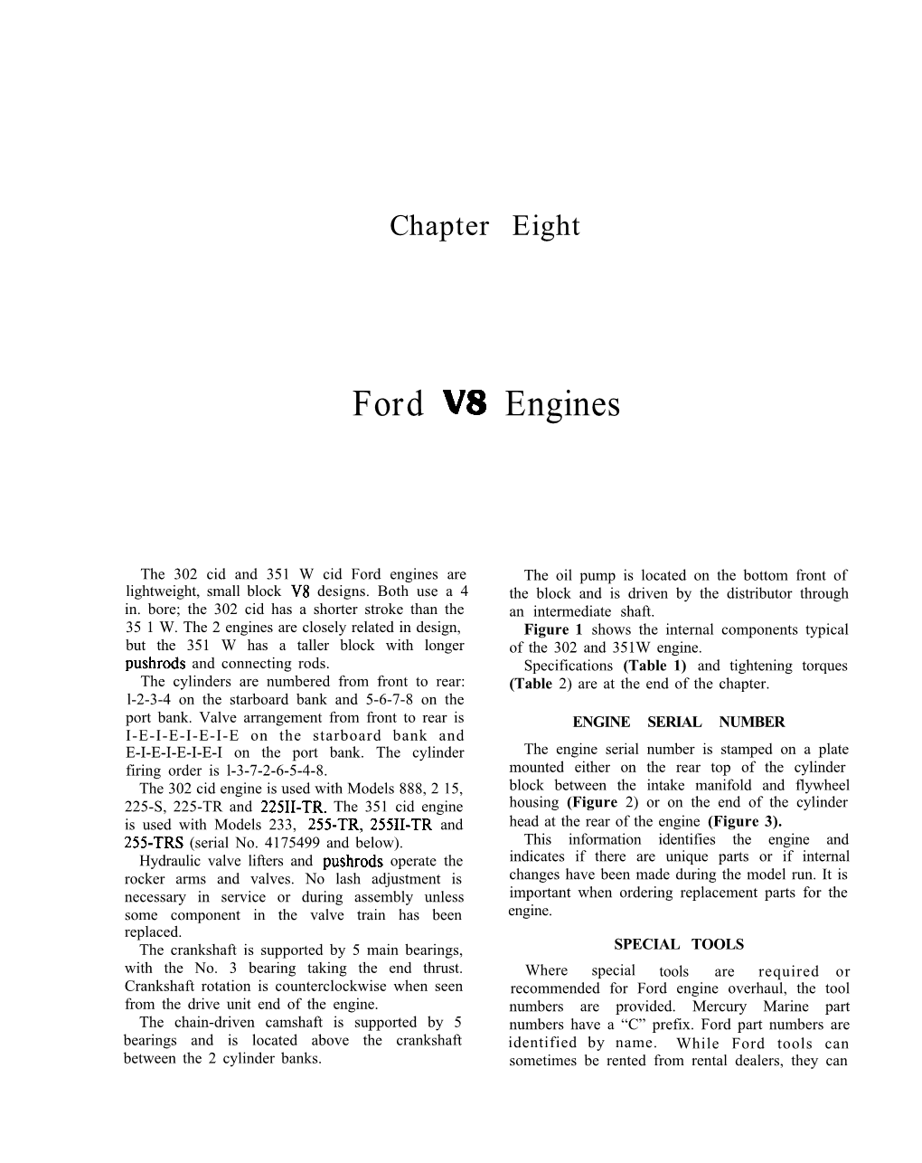 Ford V8 Engines