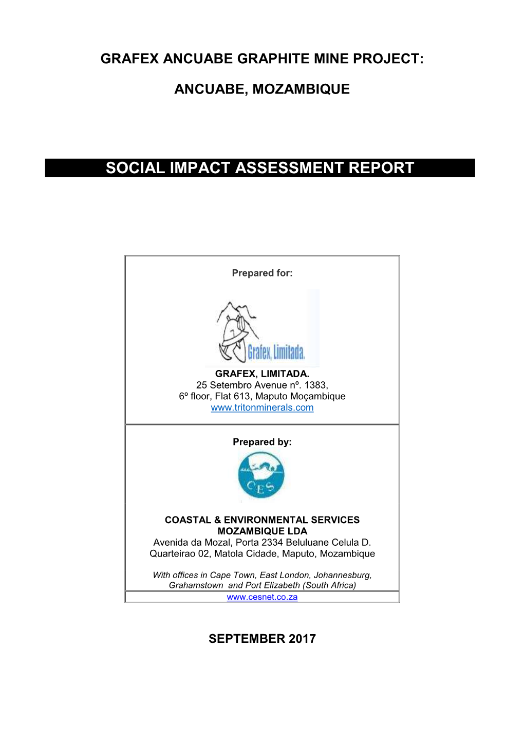 Social Impact Assessment Report
