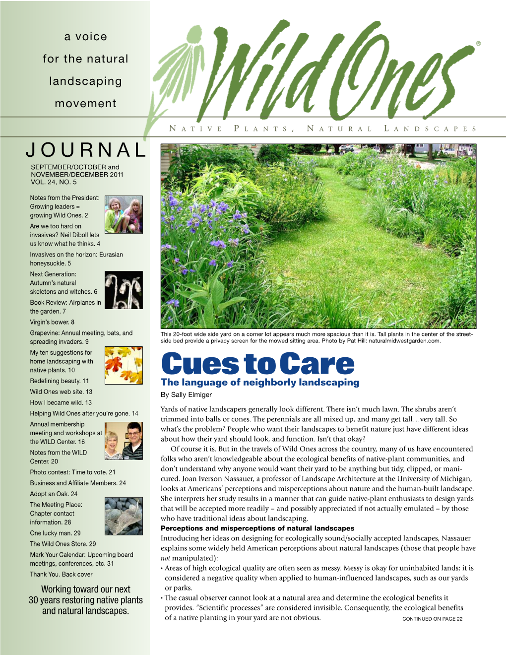 Wild Ones Journal September-December 2011
