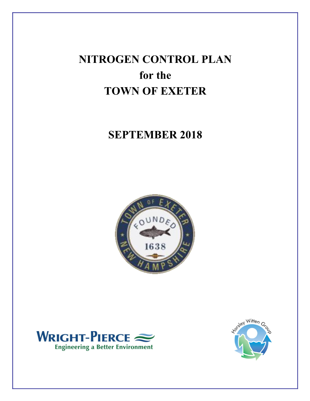 Town of Exeter Nitrogen Control Plan September 2018