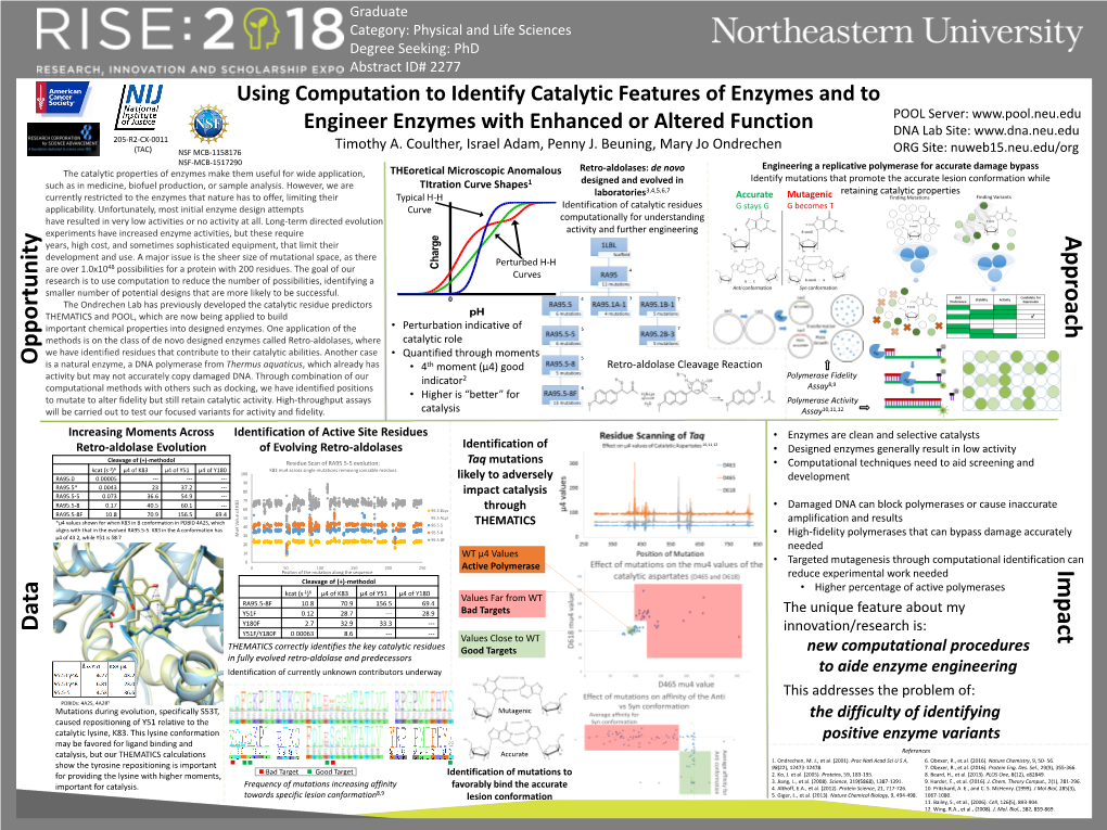 Using Computation to Identify Catalytic Features of Enzymes And