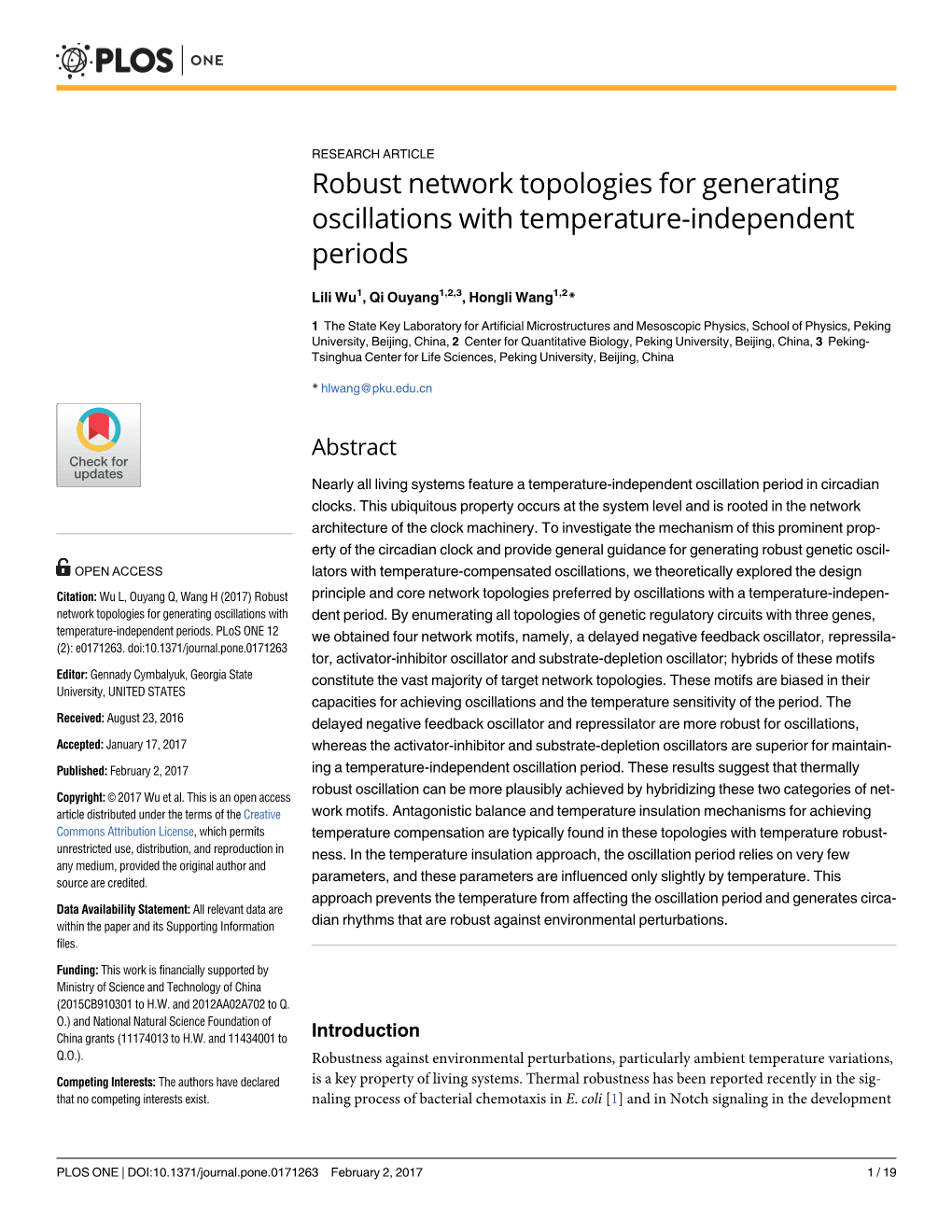 Robust Network Topologies for Generating Oscillations with Temperature-Independent Periods