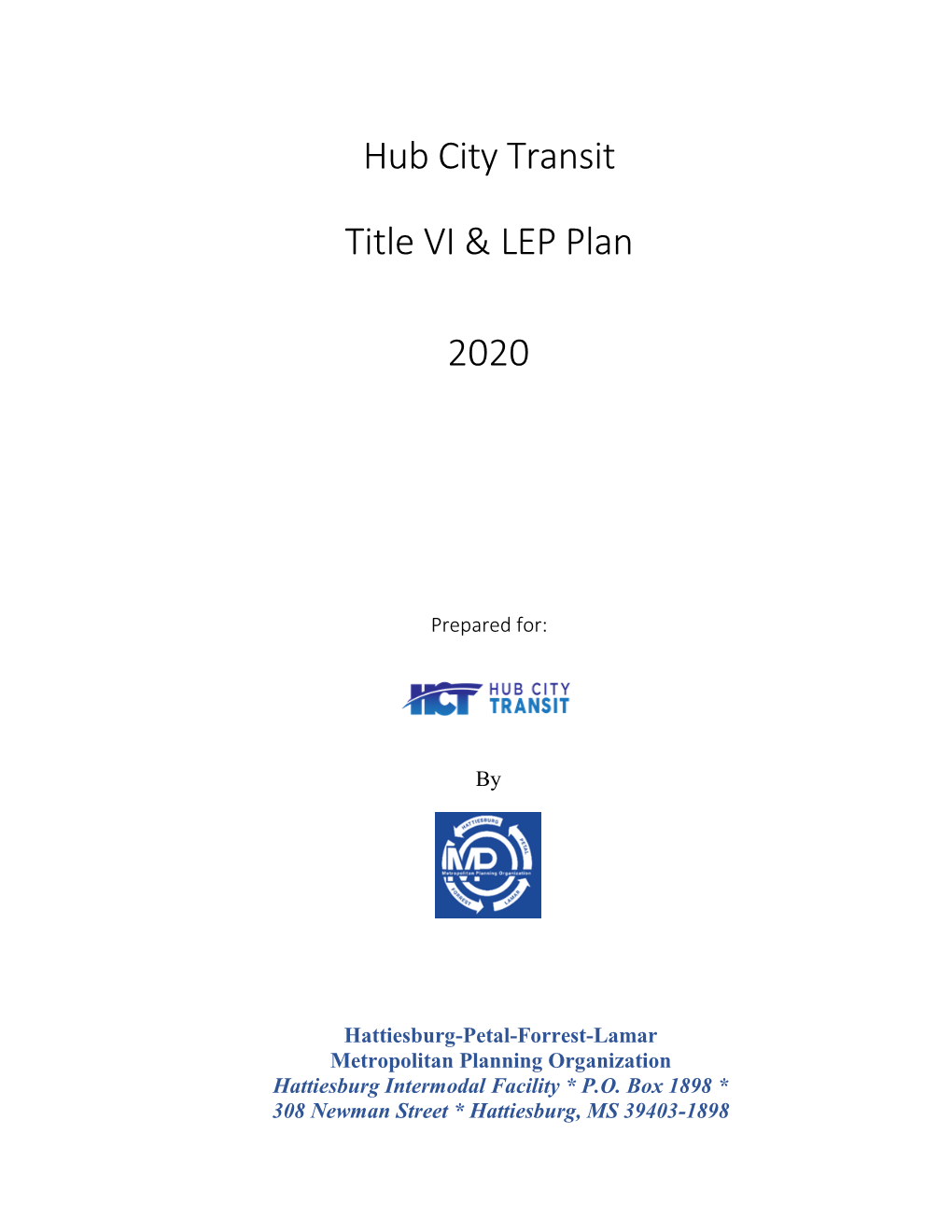 Hub City Transit Title VI & LEP Plan 2020