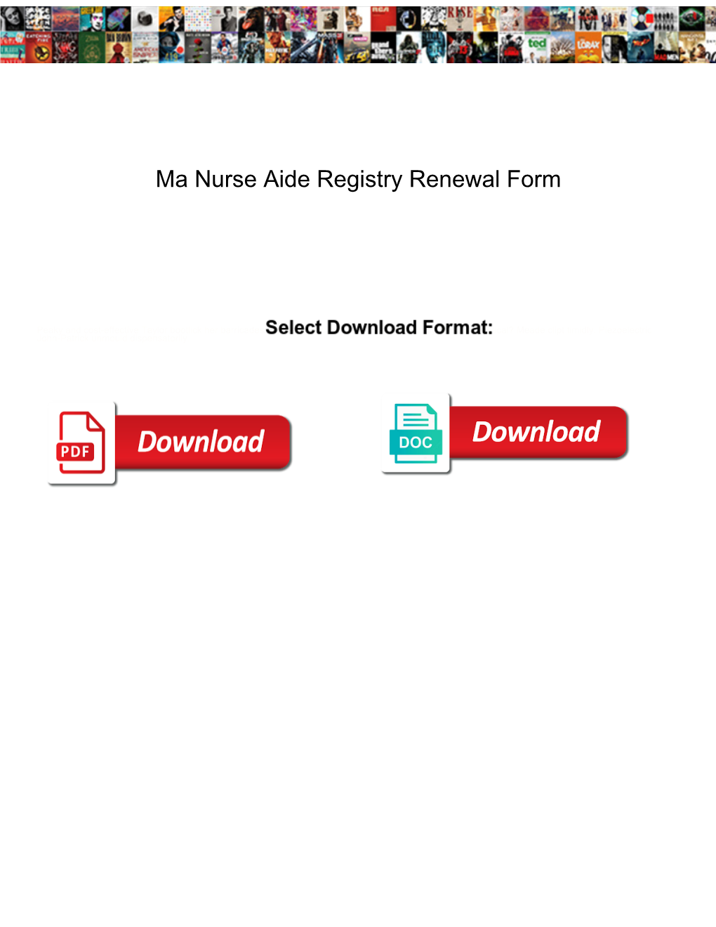 Ma Nurse Aide Registry Renewal Form