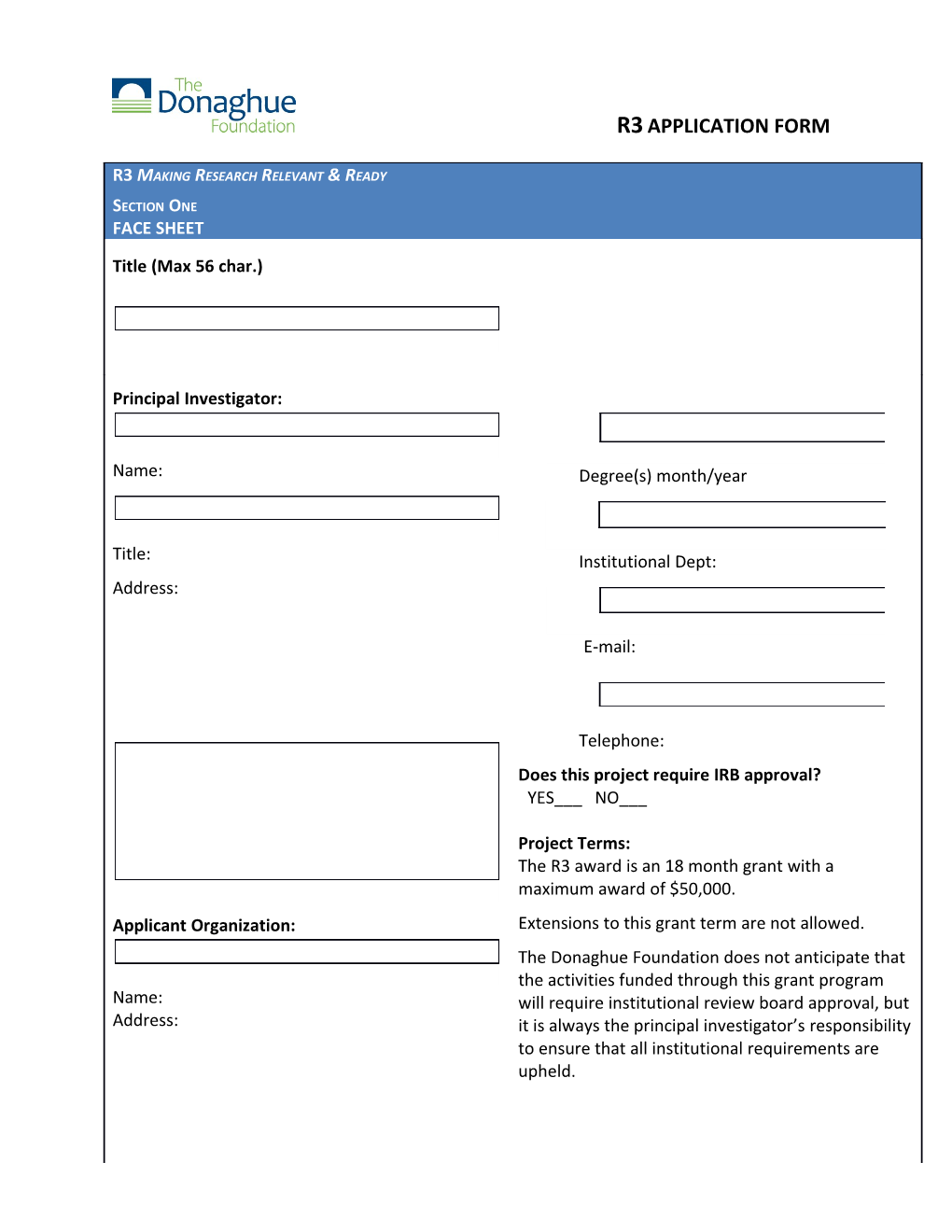 Donaghue Medical Research Foundation s1