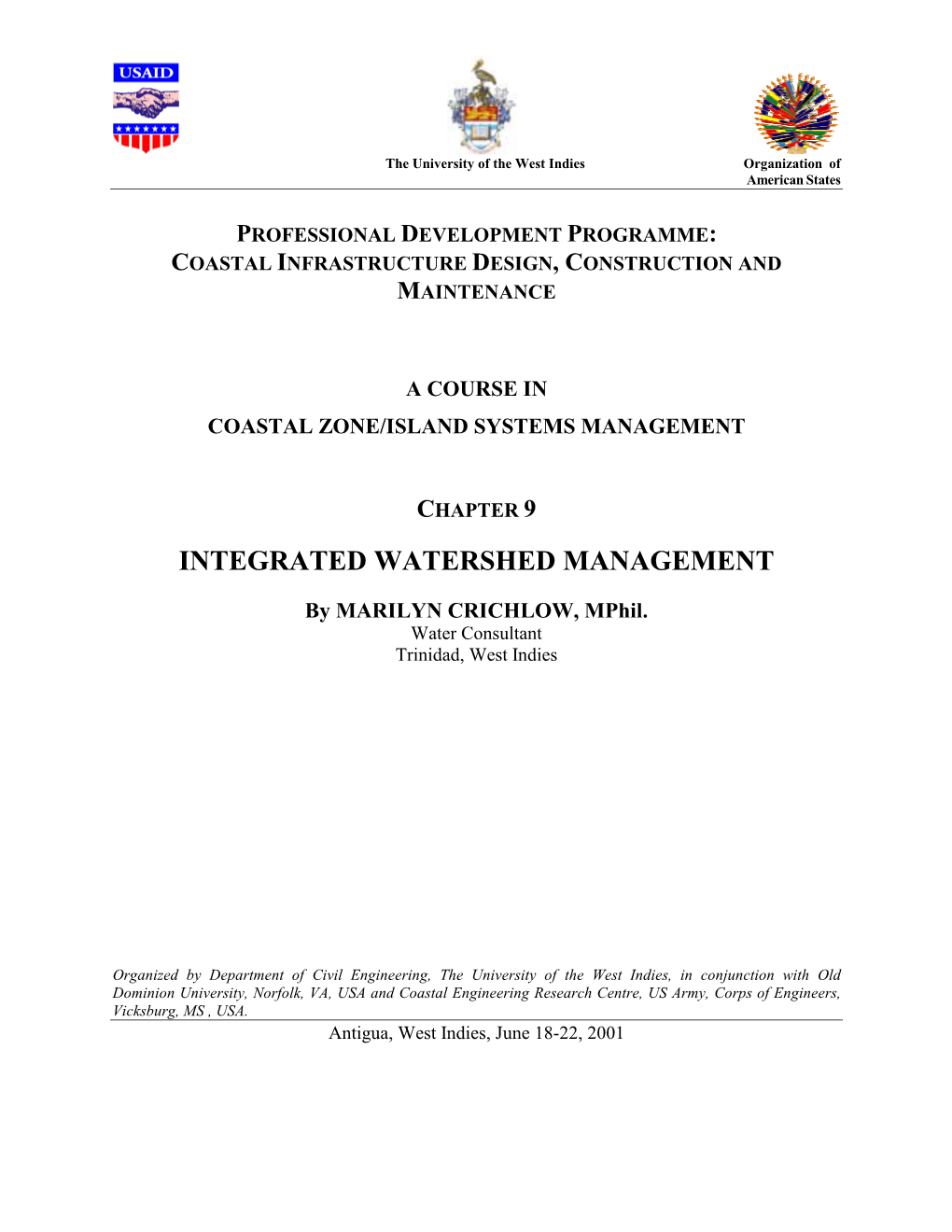Chapter 9 Integrated Watershed Management