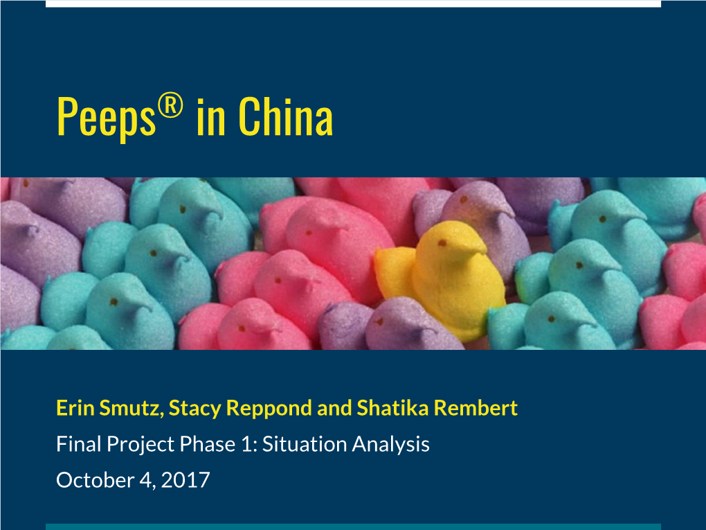 Peeps® in China