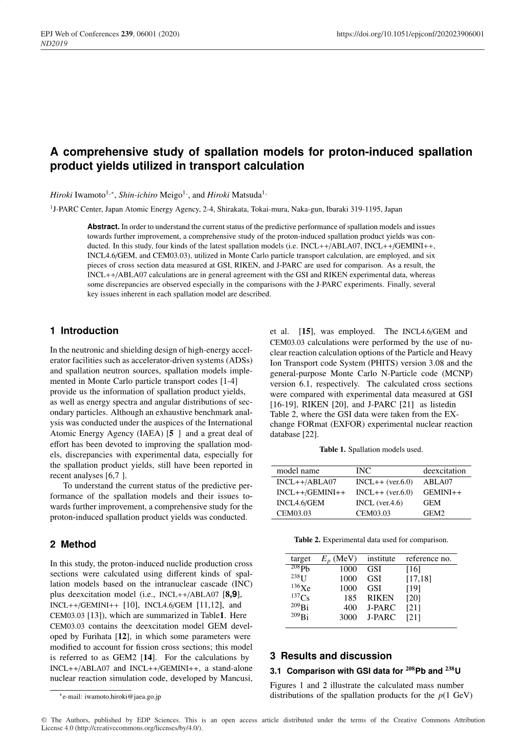 A Comprehensive Study of Spallation Models for Proton-Induced Spallation Product Yields Utilized in Transport Calculation