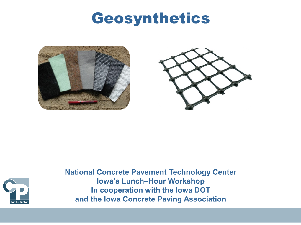 Geosynthetics