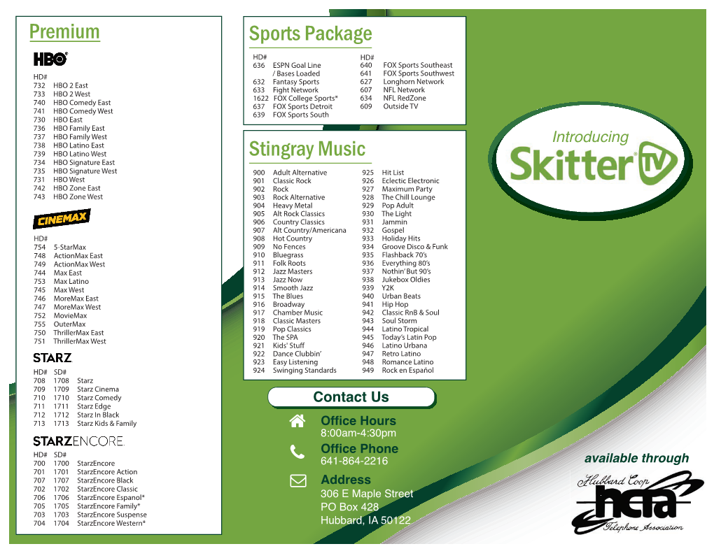 Stingray Music Sports Package Premium