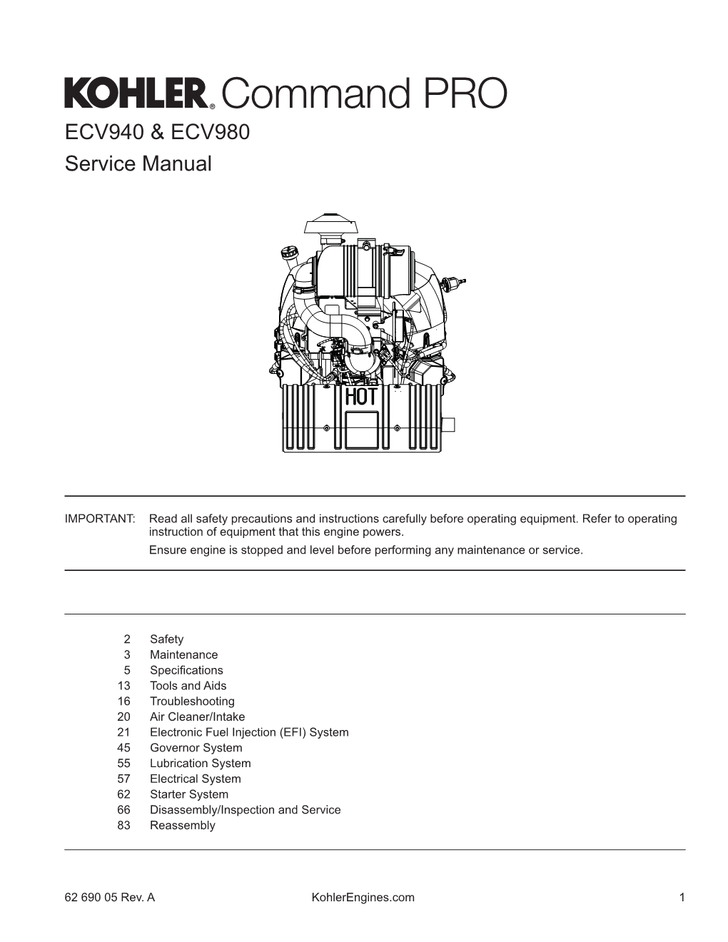 ECV940 & ECV980 Service Manual