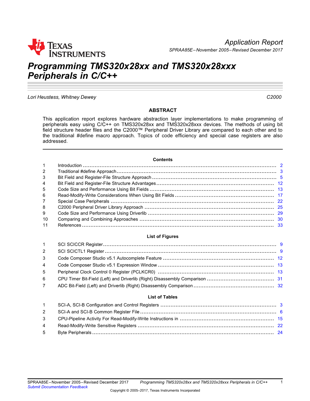 Programming Tms320x28xx and Tms320x28xxx Peripherals in C/C++