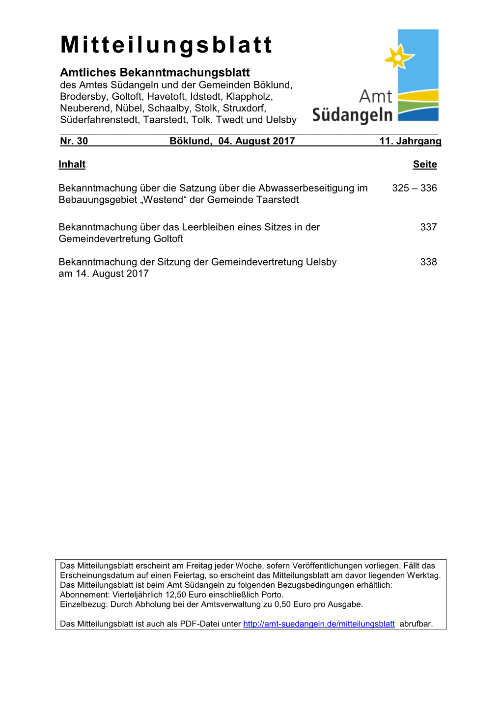 Mitteilungsblatt