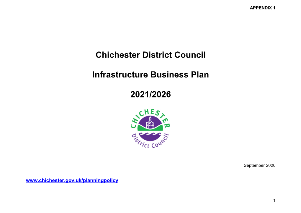 Chichester District Council Infrastructure Business Plan 2021