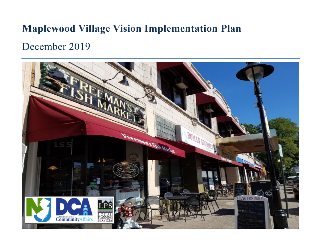 Maplewood Village Vision Implementation Plan December 2019