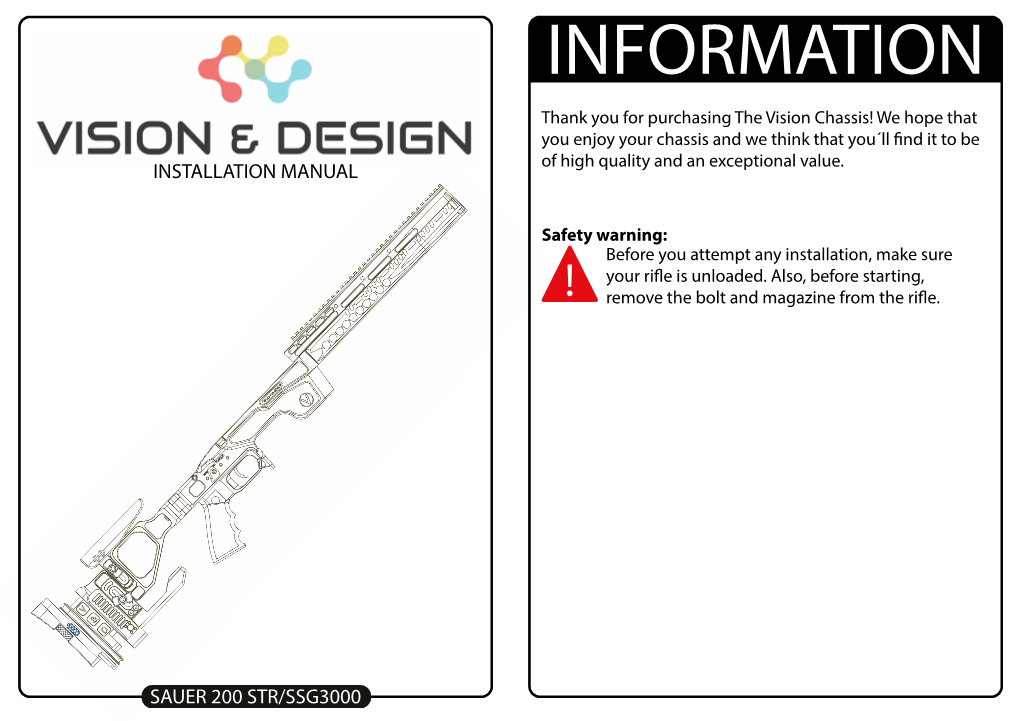 Installation Manual Sauer 200 Str/Ssg3000