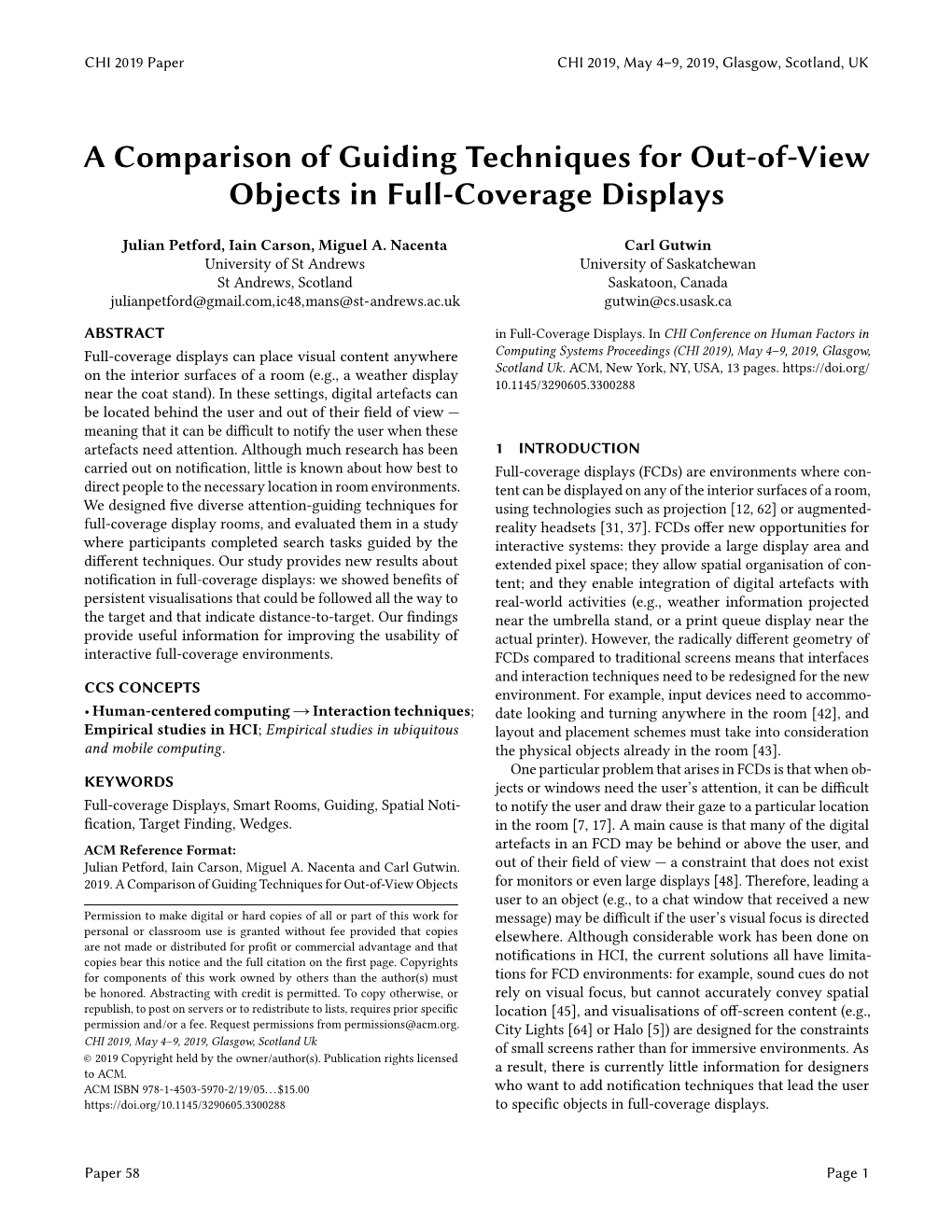 Paper 58 ~ a Comparison of Guiding Techniques for Out-Of-View Objects