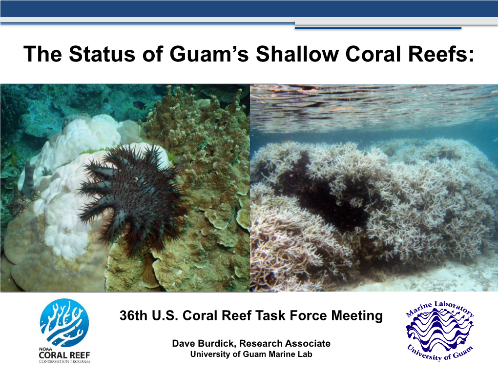 The Status of Guam's Shallow Coral Reefs