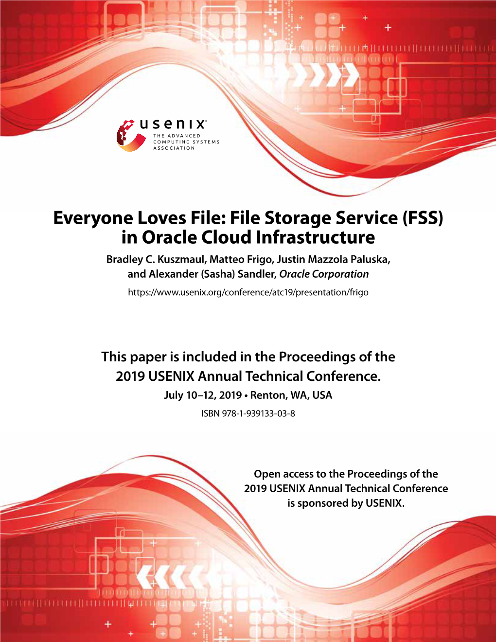 (FSS) in Oracle Cloud Infrastructure Bradley C