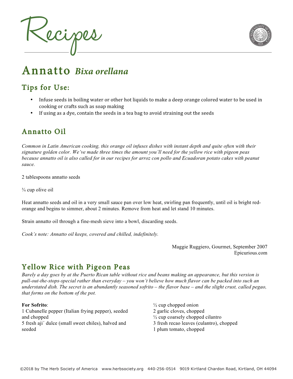 Annatto Bixa Orellana Tips for Use