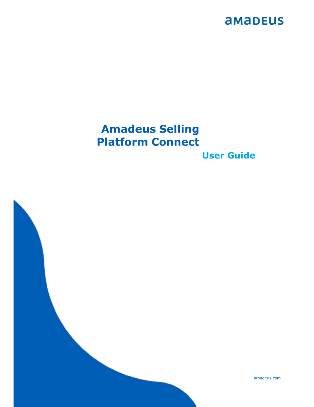Amadeus Selling Platform Connect 21.1 Job Number 4449 FE 0714