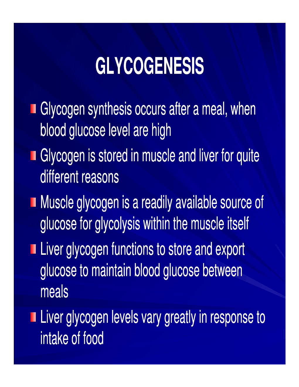 Glycogenesis