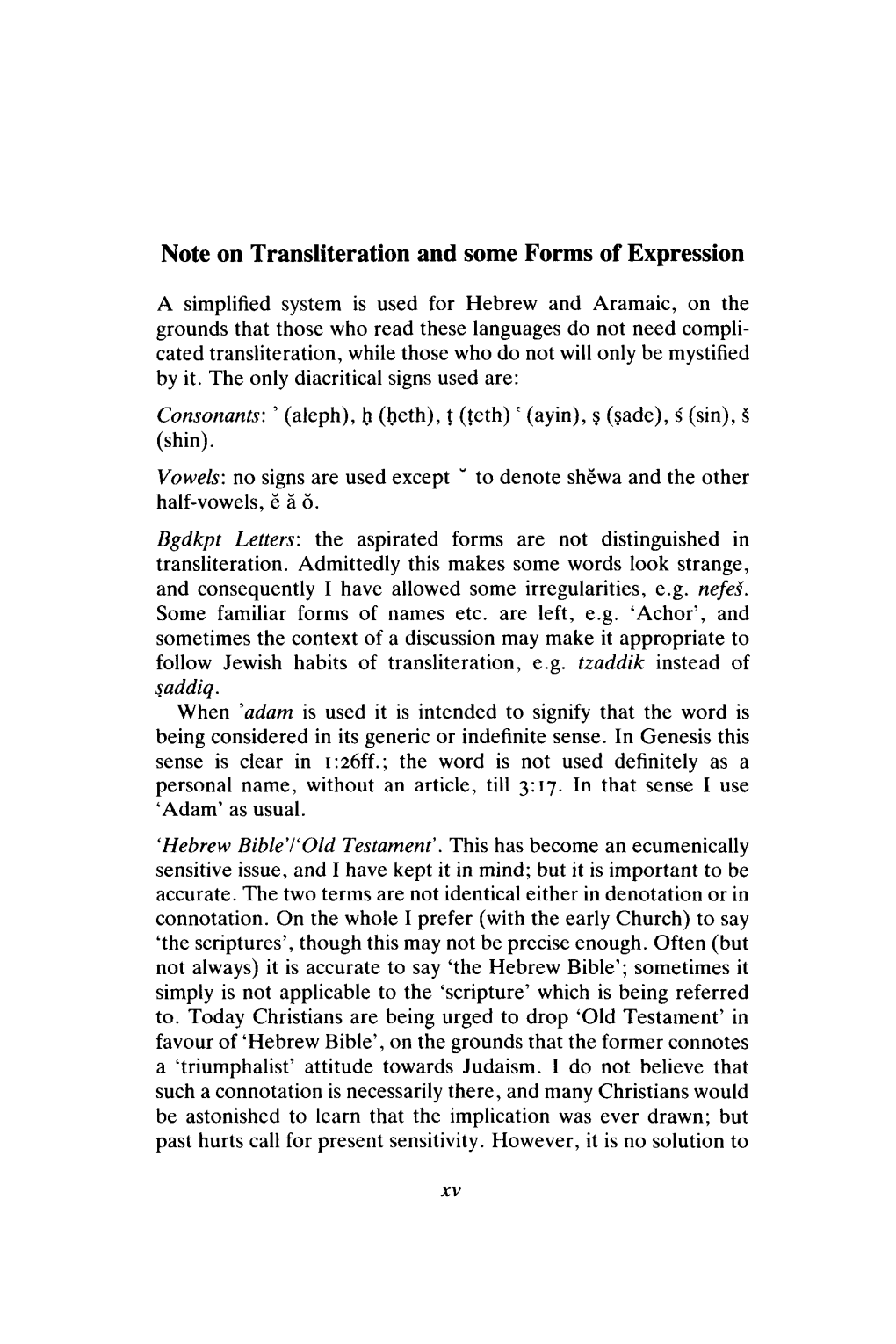 Note on Transliteration and Some Forms of Expression