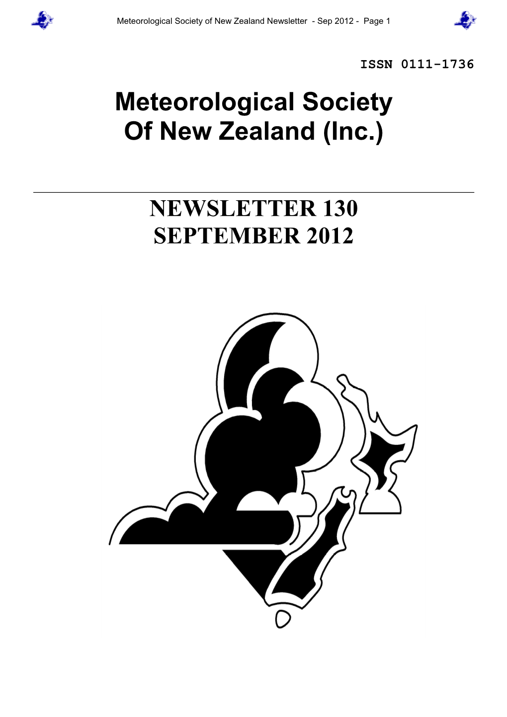 Meteorological Society of New Zealand (Inc.)